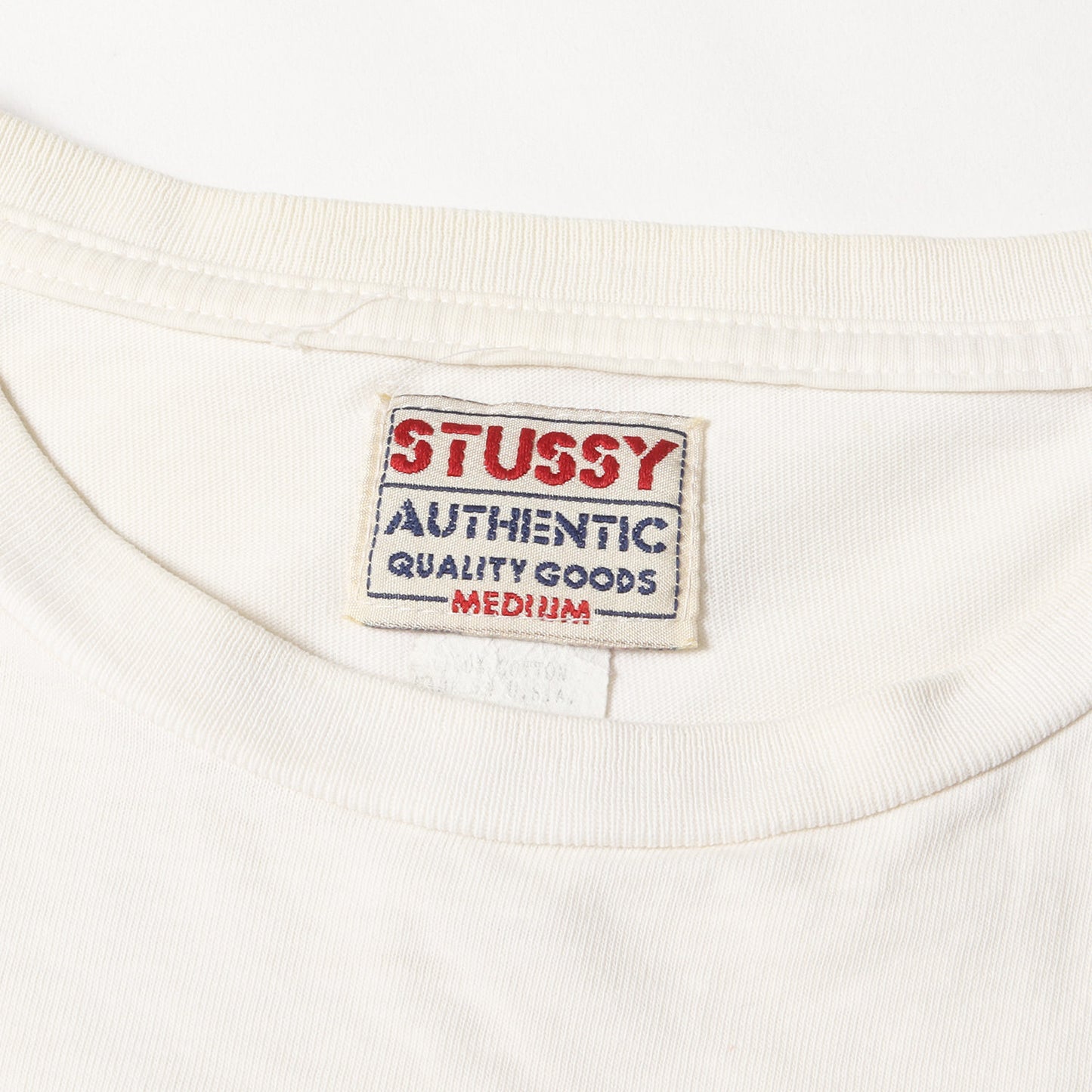 90s OLD STUSSY 白タグ クラウンロゴ Tシャツ(USA製)