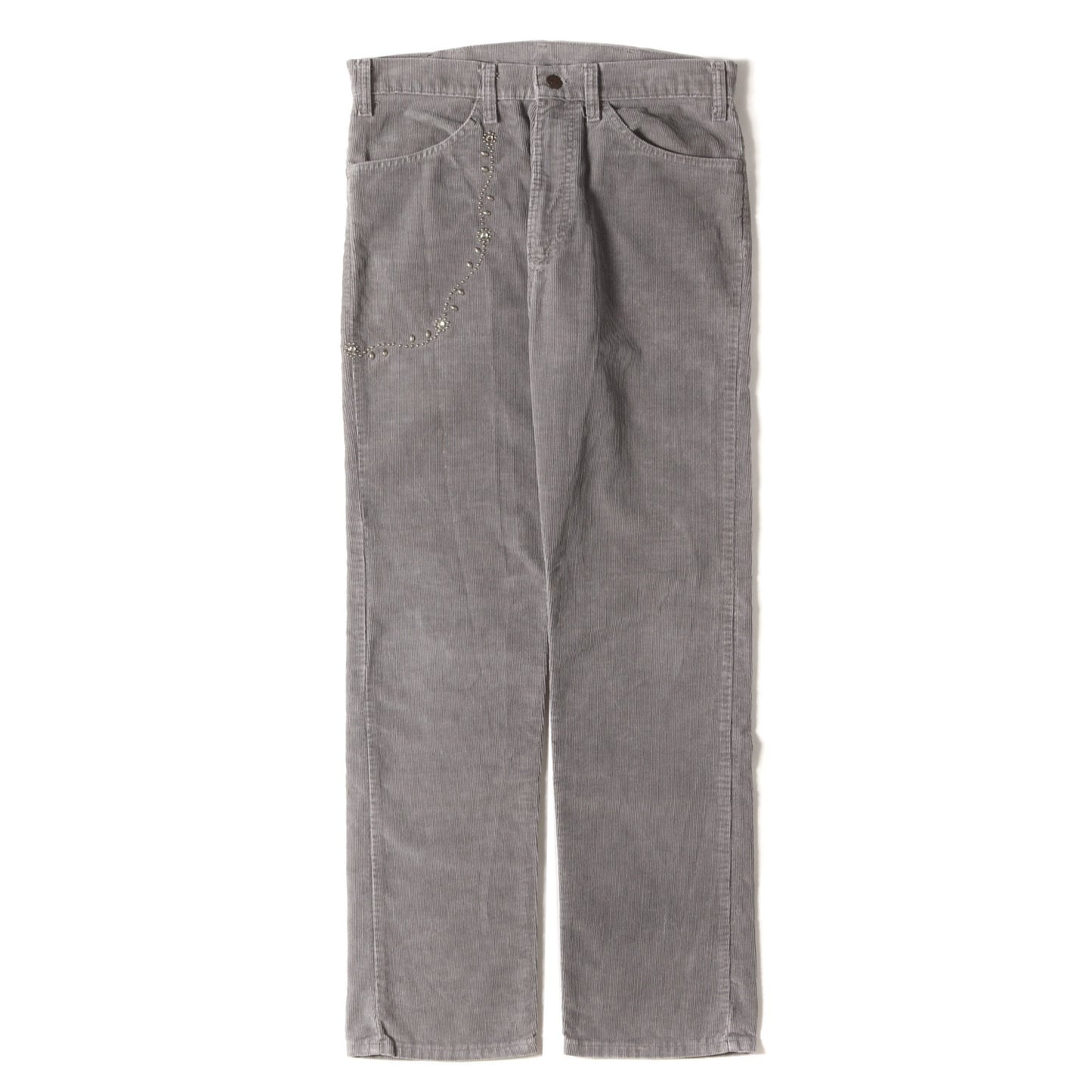 古着リメイク フラワースタッズ Levi's 517 コーデュロイパンツ