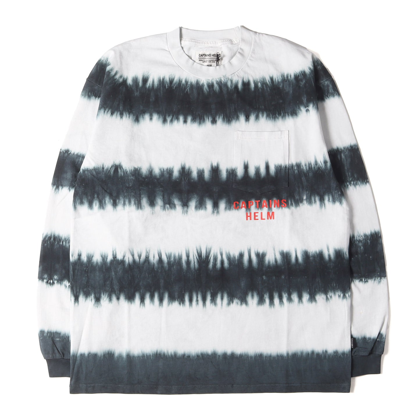 24AW タイダイ染め ボーダー ロングスリーブ Tシャツ(M.S.F.N. TIE-DYE BORDER L/S TEE)
