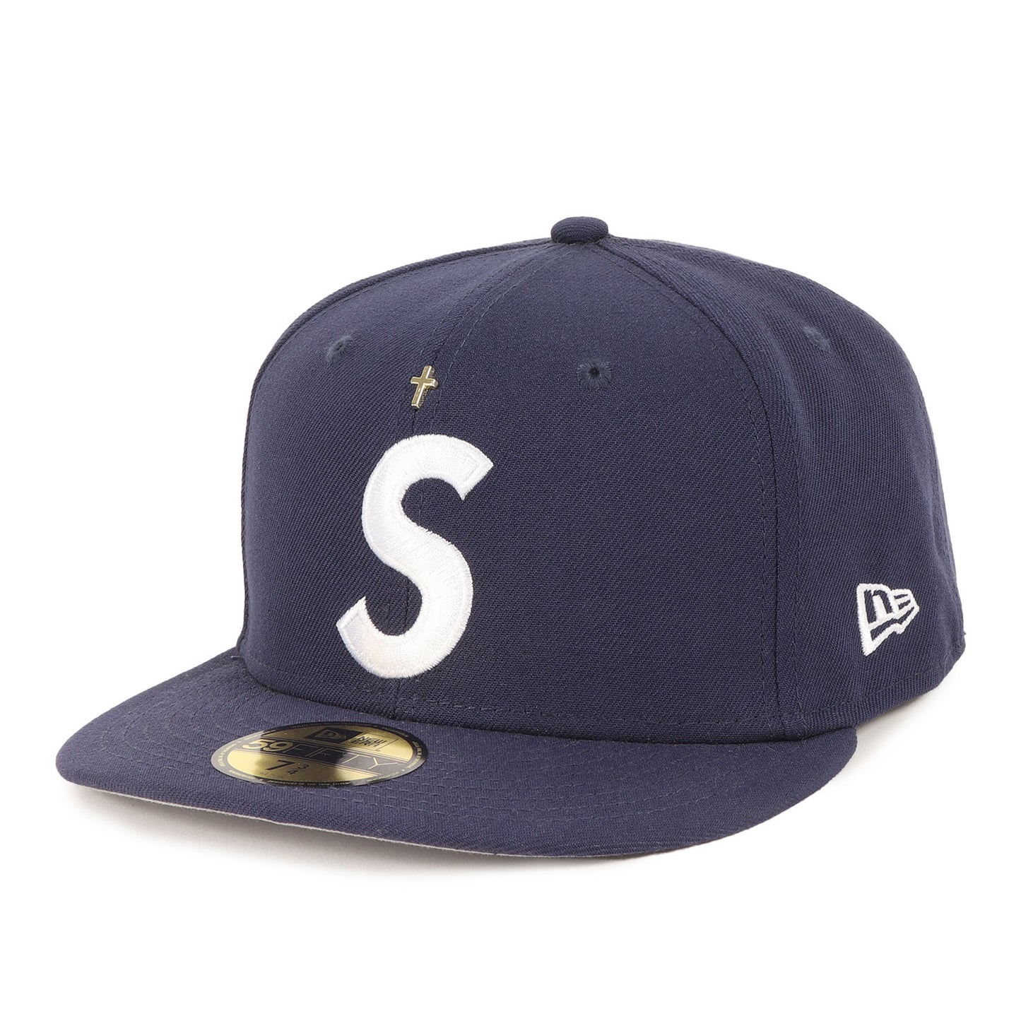 24SS ×NEW ERA ゴールドクロス付き Sロゴ ベースボールキャップ(Gold Cross S Logo New Era)