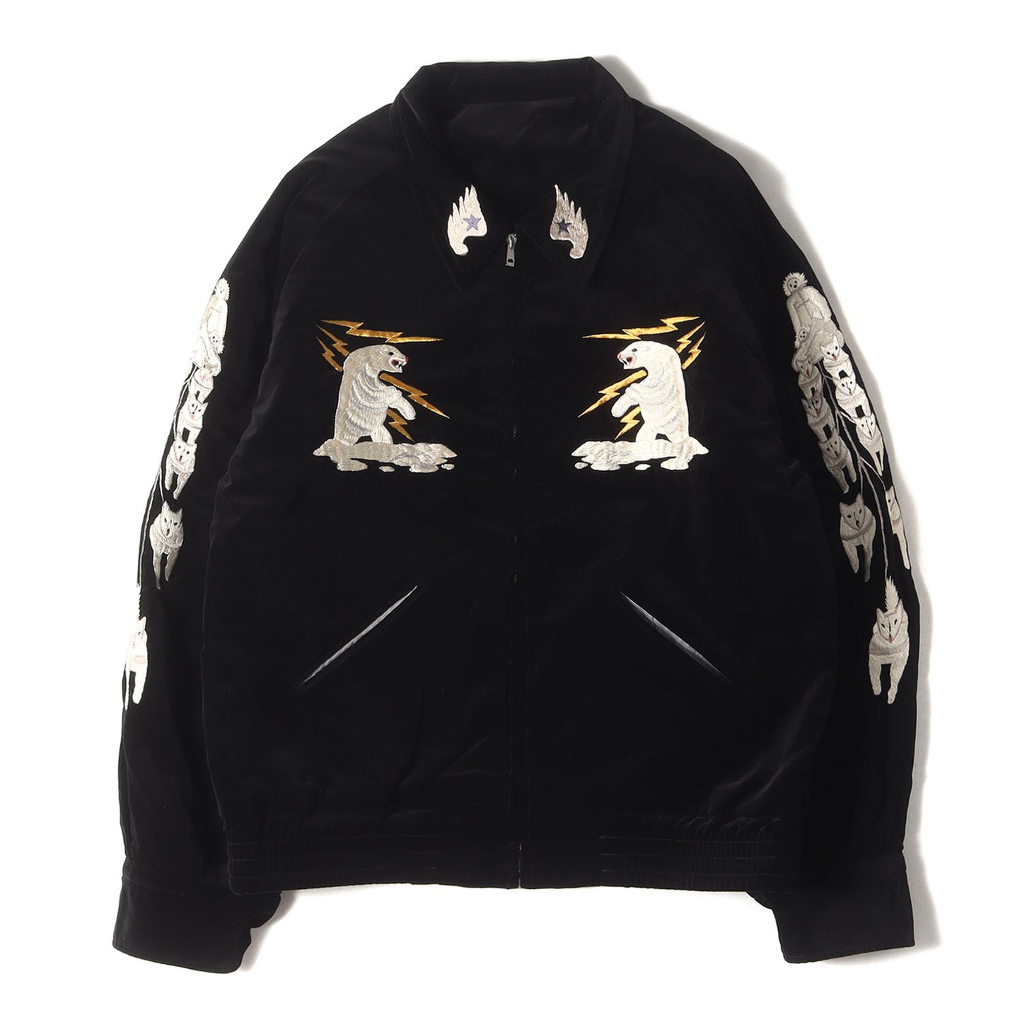 港商スペシャル リバーシブル 別珍 襟付き アラスカジャン