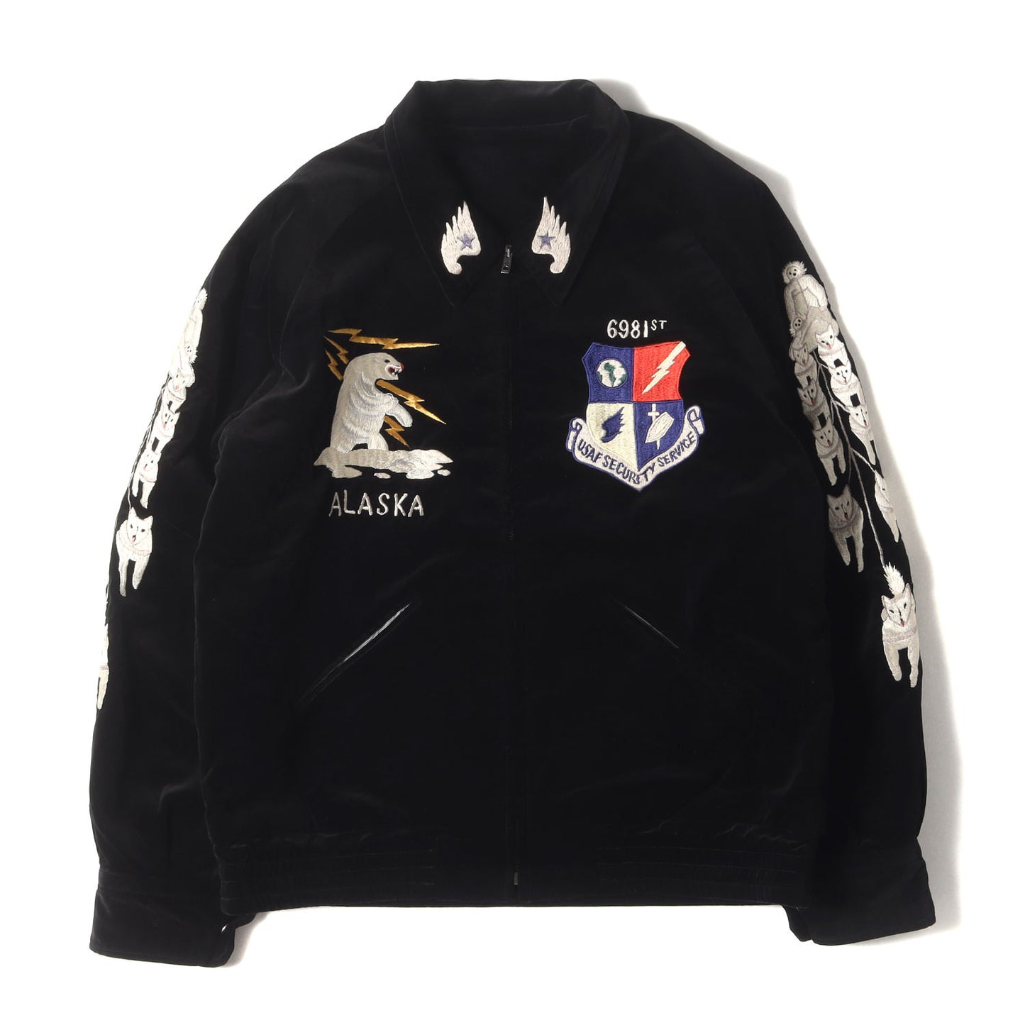 港商スペシャル リバーシブル 別珍 襟付き アラスカジャン