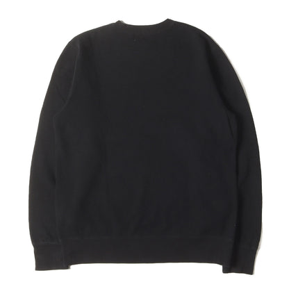 猿顔 ワンポイント クルーネック スウェット