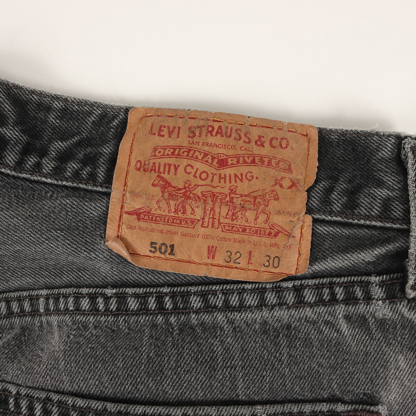 90s 501 後染め ブラック デニムパンツ(501-0660 / USA製)