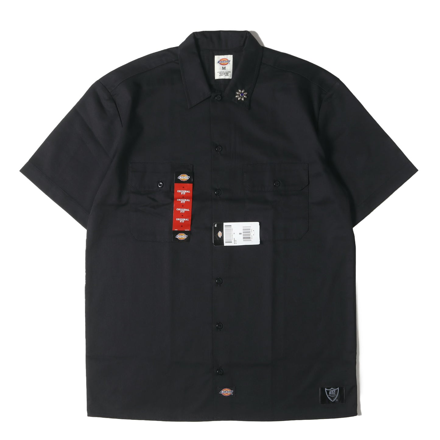 ×HTC フラワースタッズ ワーク 半袖シャツ(S/S Work Shirt Flower Stone)