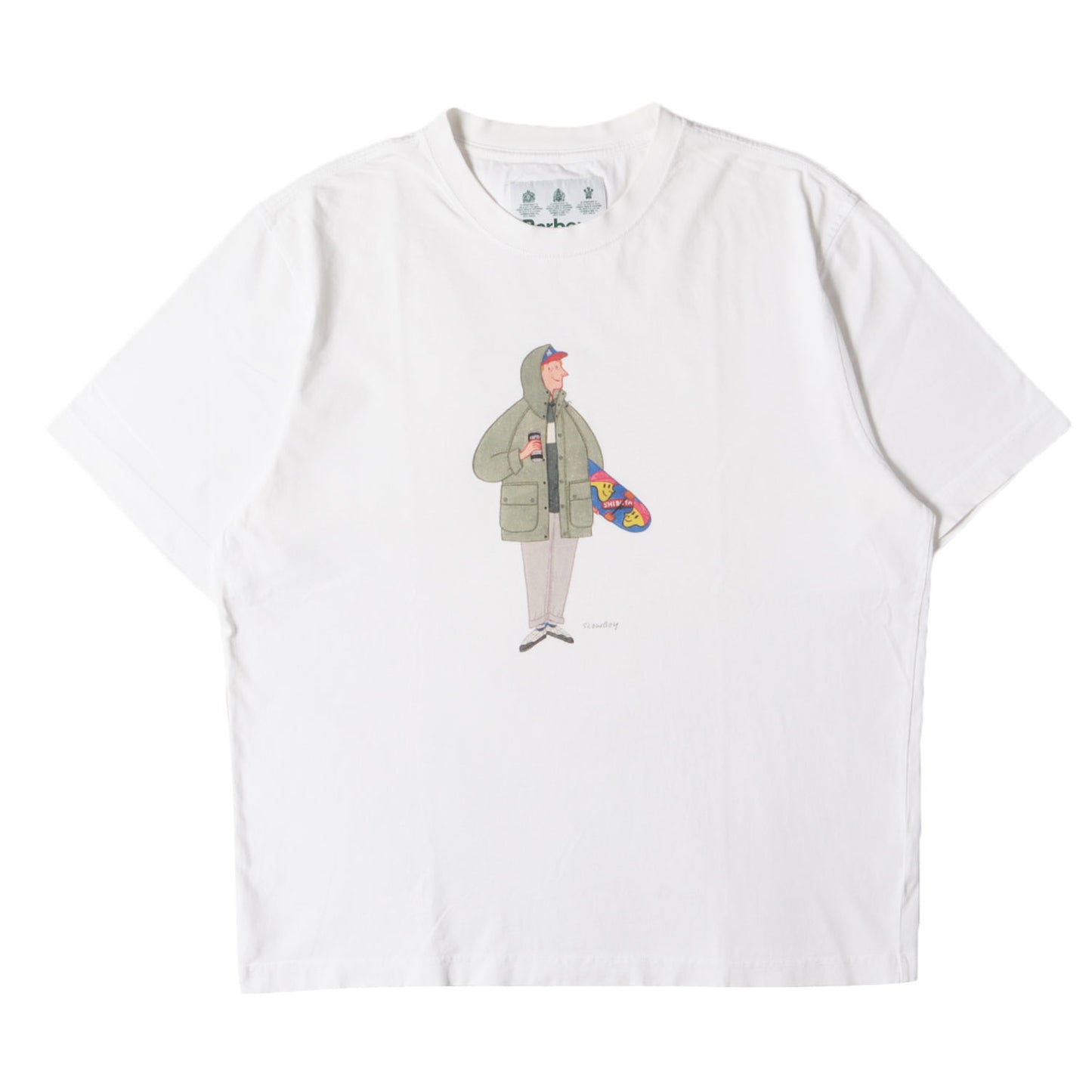 ×Mr.SLOW BOY キャラクター イラスト Tシャツ(SKATER TEE)
