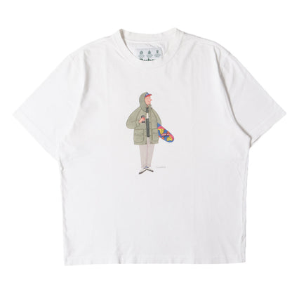 ×Mr.SLOW BOY キャラクター イラスト Tシャツ(SKATER TEE)