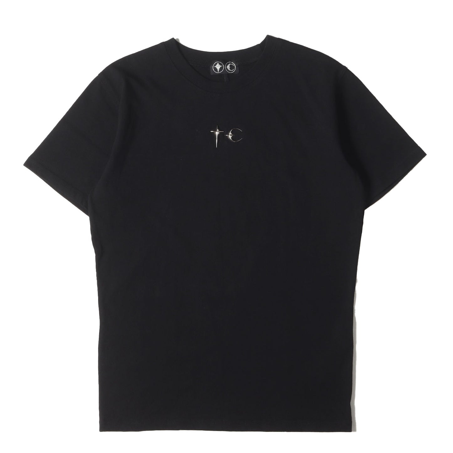 ロゴプレート付き クルーネック Tシャツ