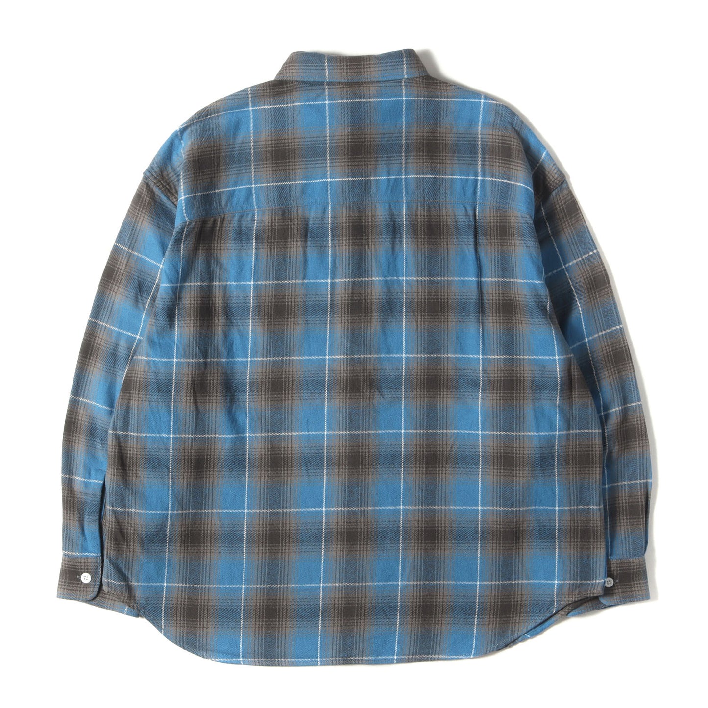 21AW オンブレチェック オーバーサイズ フランネル シャツ(Ombre Nel Check Work Shirt)