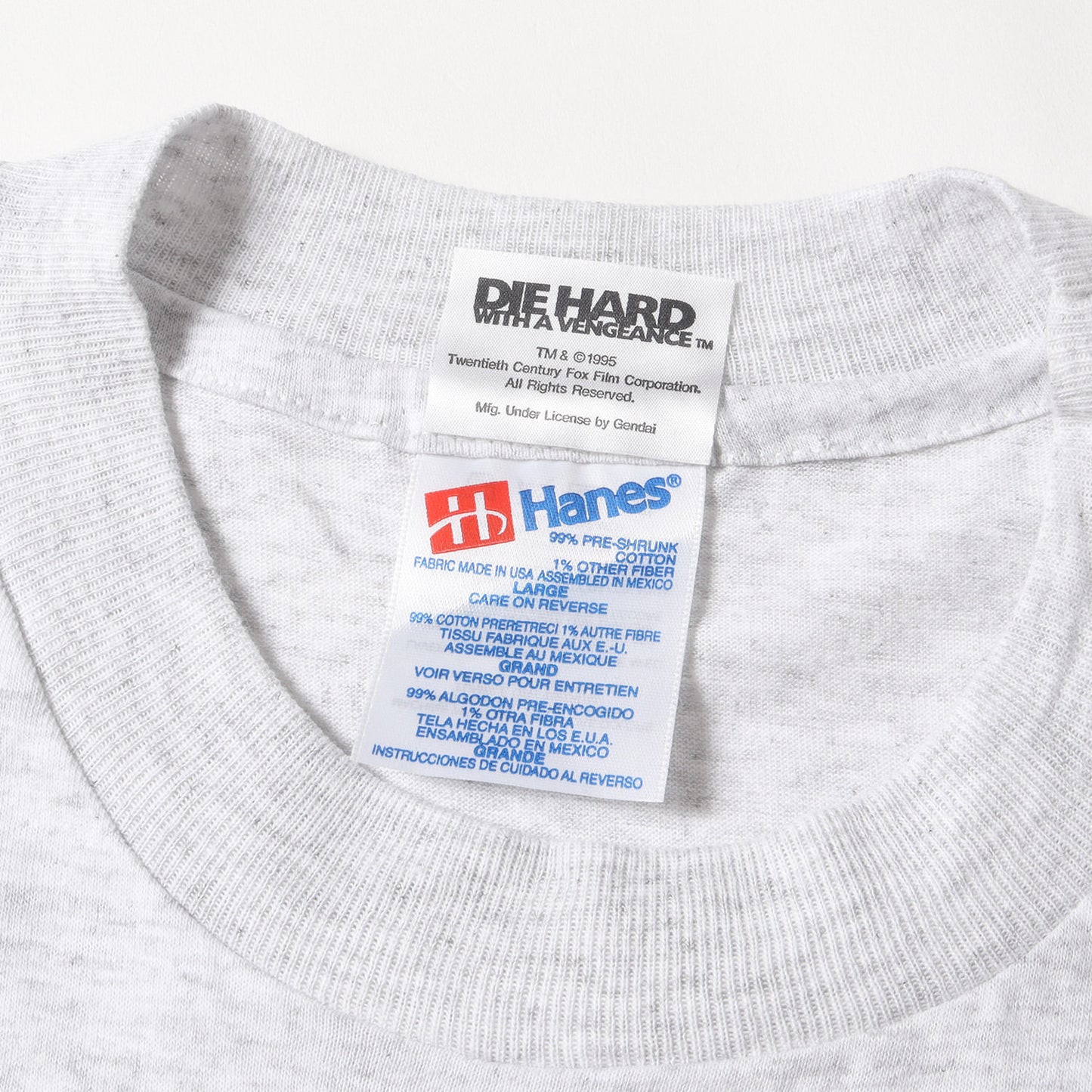 90s 映画 ダイ・ハード3 / Die Hard With a Vengeance ムービー Tシャツ(Hanesボディ / デッドストック)
