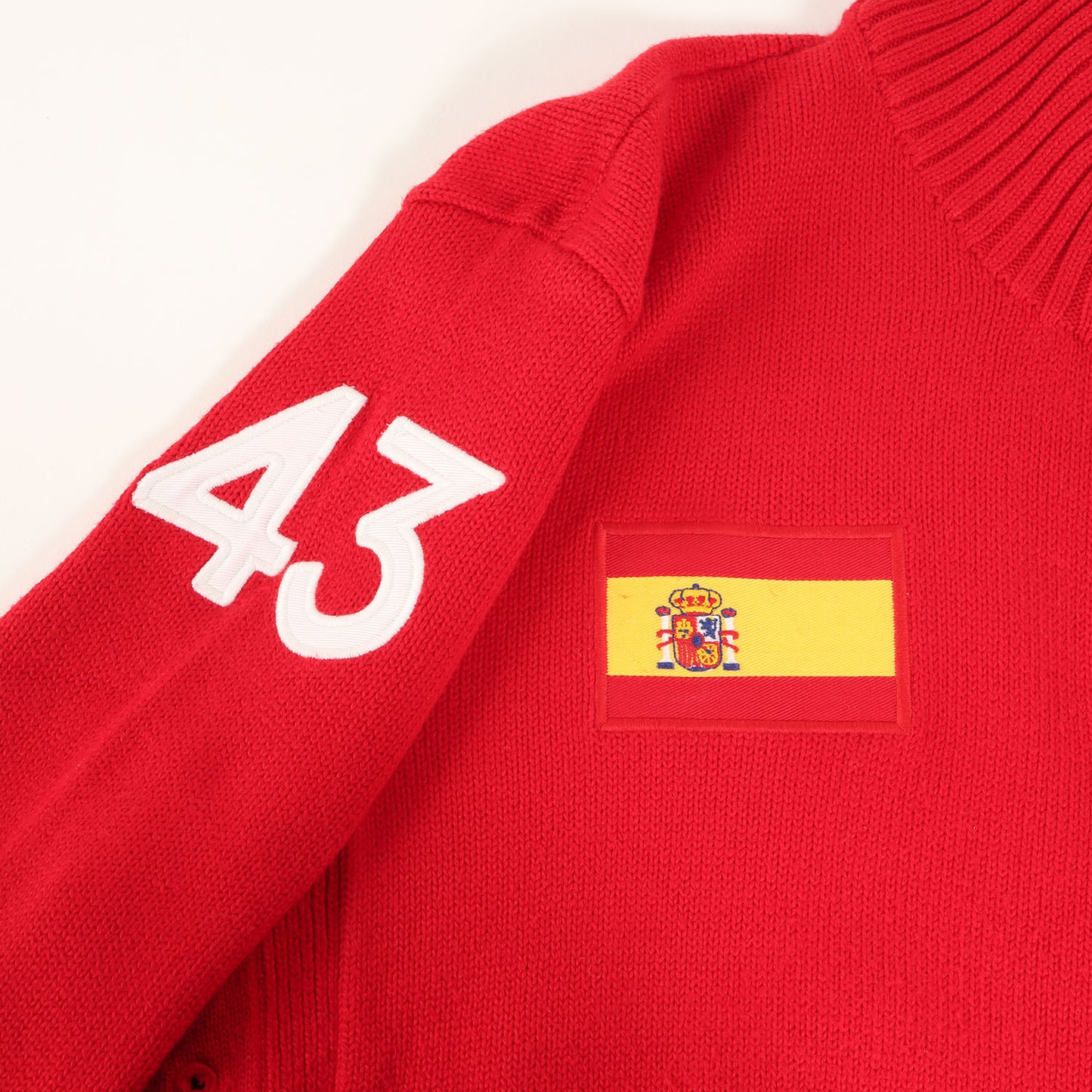 [人気モデル] スペイン ビッグポニー ダブルジップ ドライバーズ コットンニット