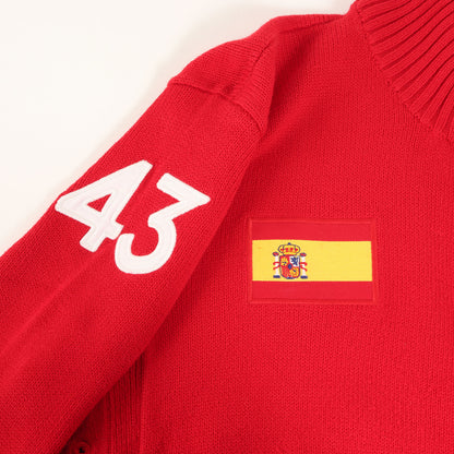 [人気モデル] スペイン ビッグポニー ダブルジップ ドライバーズ コットンニット