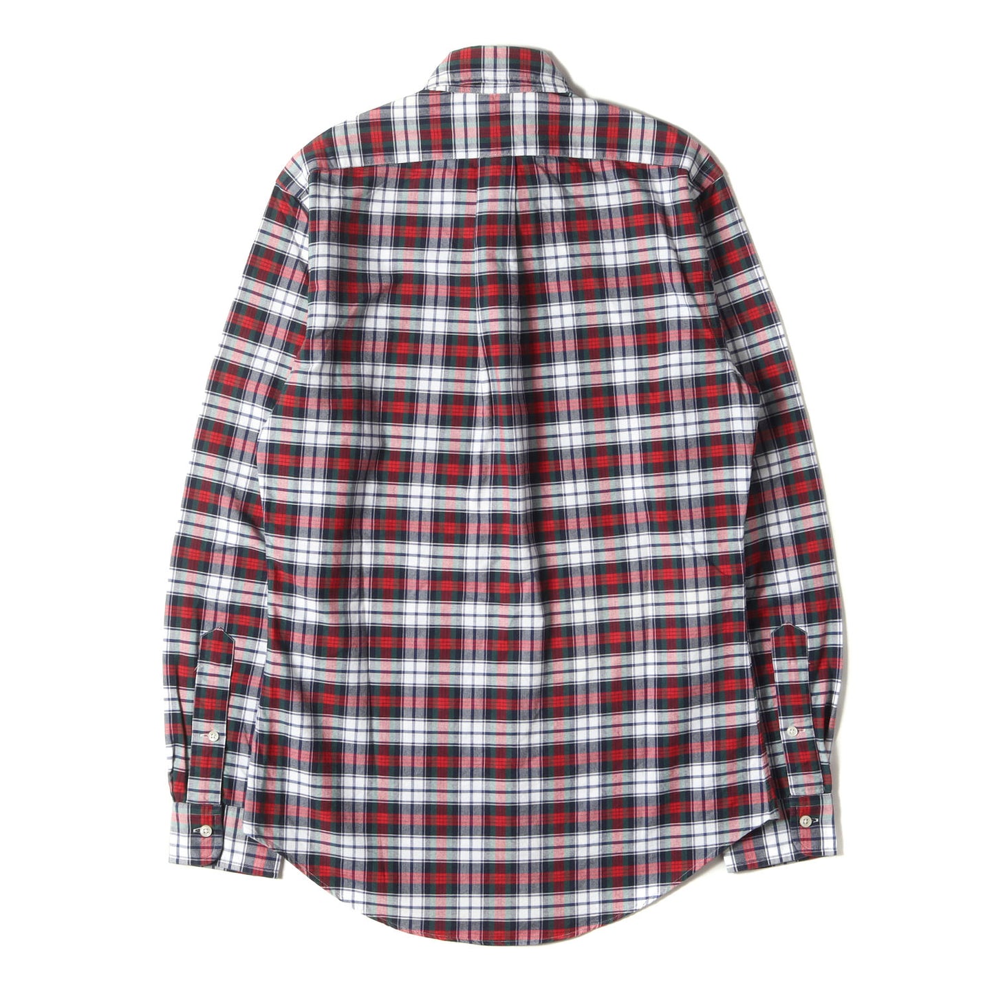 [現行タグ] オックスフォード タータンチェック ボタンダウンシャツ(CUSTOM FIT)