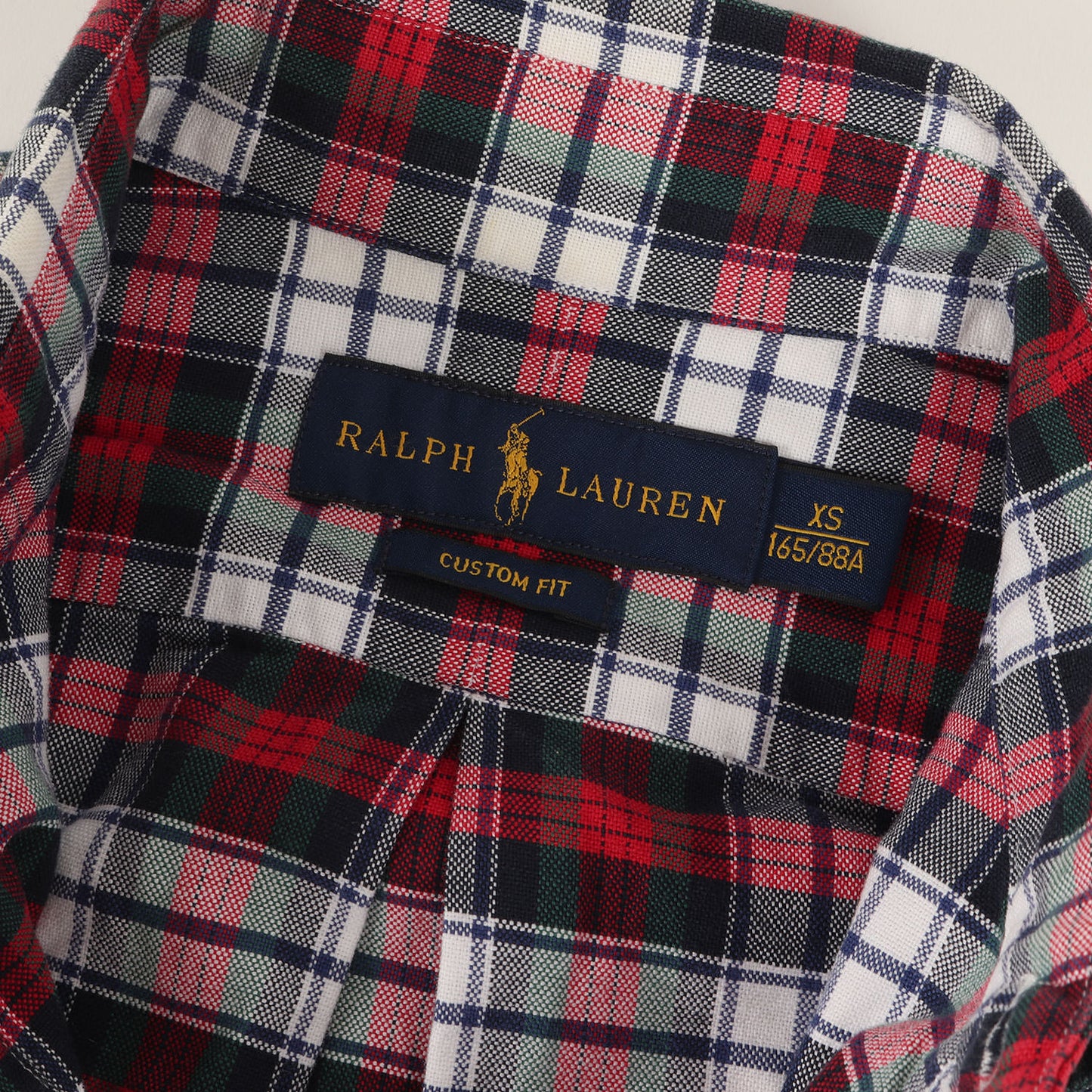 [現行タグ] オックスフォード タータンチェック ボタンダウンシャツ(CUSTOM FIT)