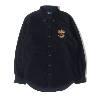 エンブレム刺繍 コーデュロイ ボタンダウンシャツ(CLASSIC FIT)