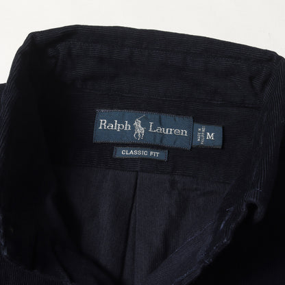 エンブレム刺繍 コーデュロイ ボタンダウンシャツ(CLASSIC FIT)