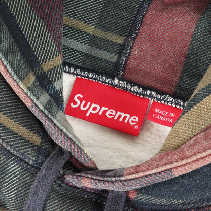 アーチロゴ タータンチェック スウェットパーカー(Plaid Pullover)