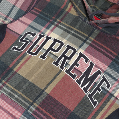 アーチロゴ タータンチェック スウェットパーカー(Plaid Pullover)