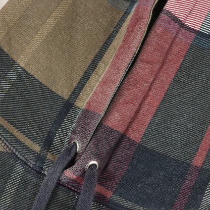 アーチロゴ タータンチェック スウェットパーカー(Plaid Pullover)