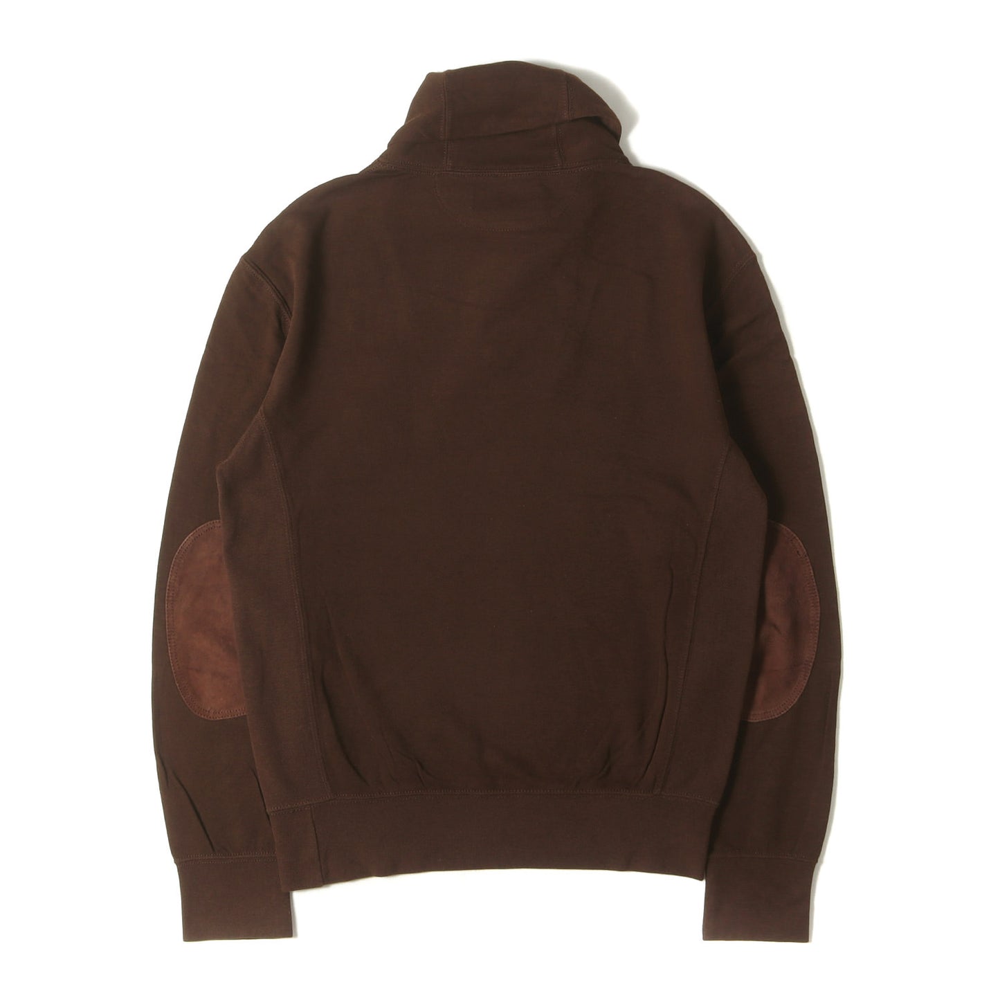 スウェード エルボーパッチ ショールカラー ライトウェイト スウェット