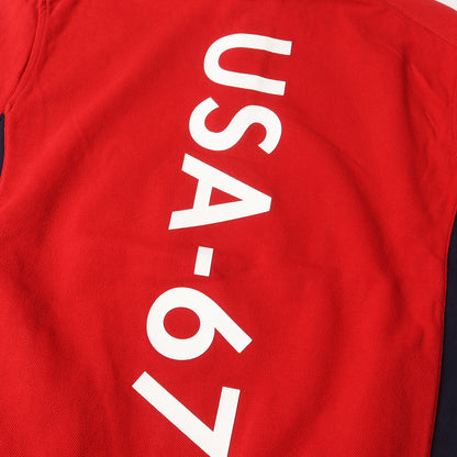 USAモデル ビッグポニー ハーフジップ 鹿の子スウェット