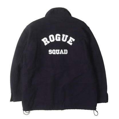 90s 初期モデル ROGUE SQUAD 裏面フリース メルトン ジップ ジャケット