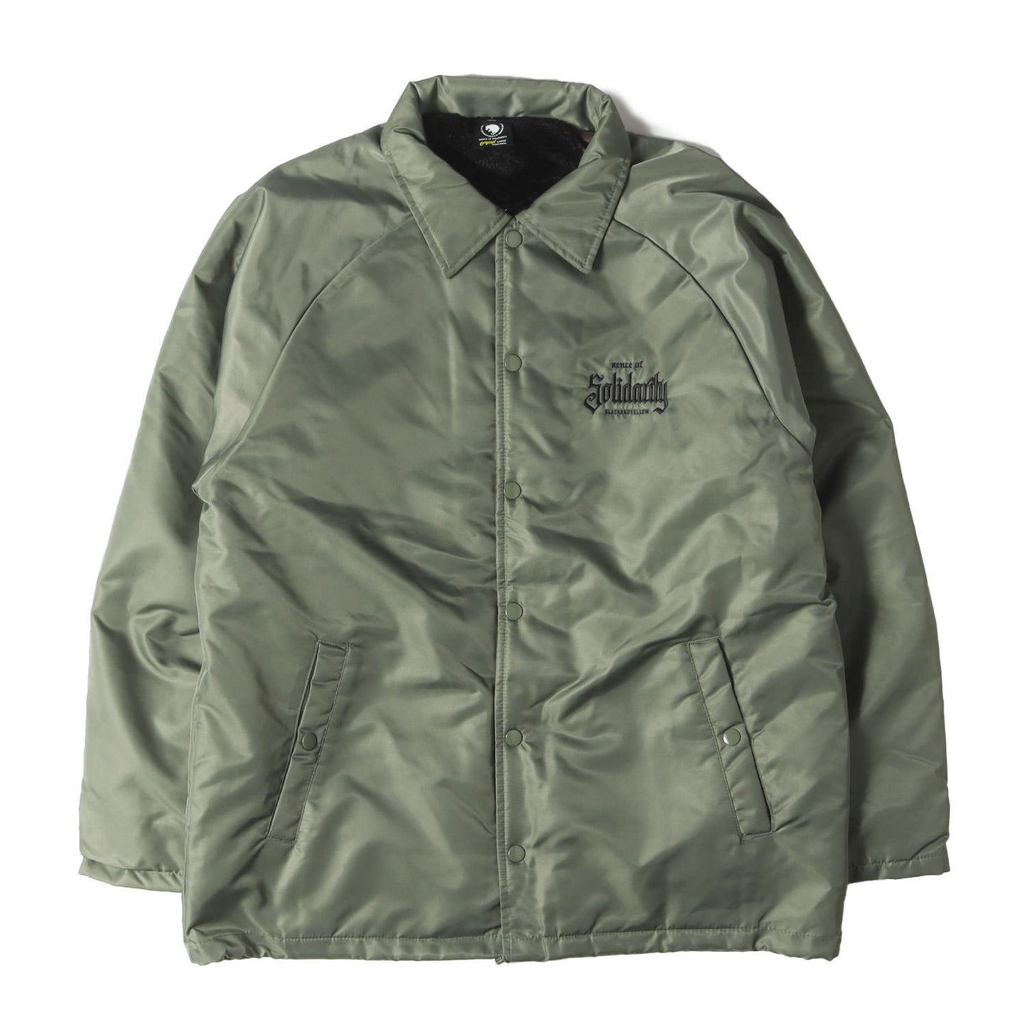 23SS ロゴ刺繍 裏ボア コーチジャケット(BOA COACH JKT SOLIDARITY)