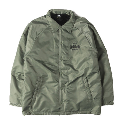 23SS ロゴ刺繍 裏ボア コーチジャケット(BOA COACH JKT SOLIDARITY)