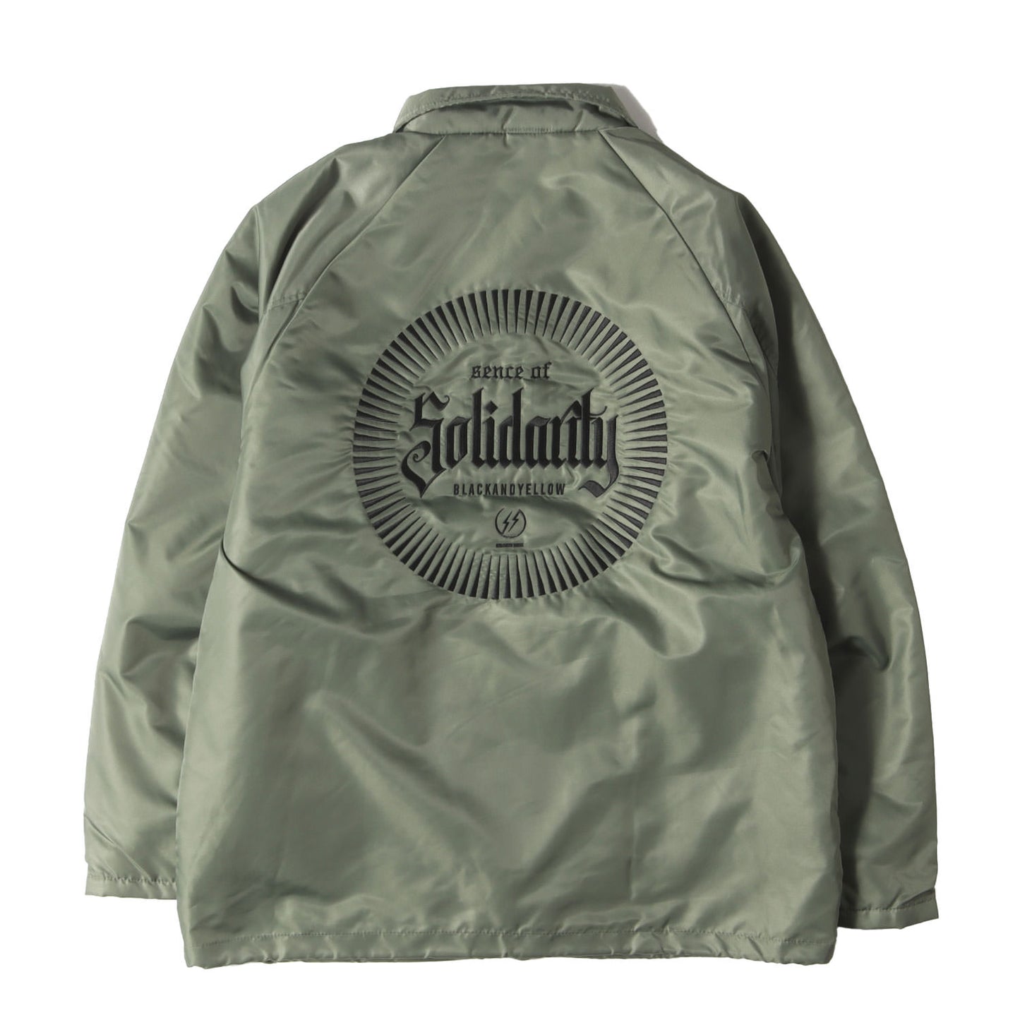 23SS ロゴ刺繍 裏ボア コーチジャケット(BOA COACH JKT SOLIDARITY)