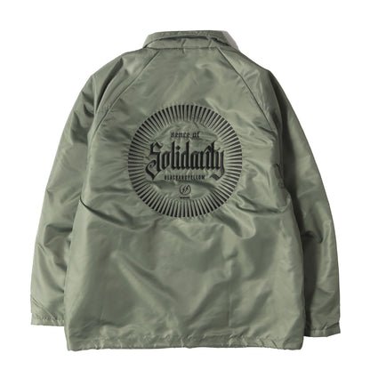 23SS ロゴ刺繍 裏ボア コーチジャケット(BOA COACH JKT SOLIDARITY)