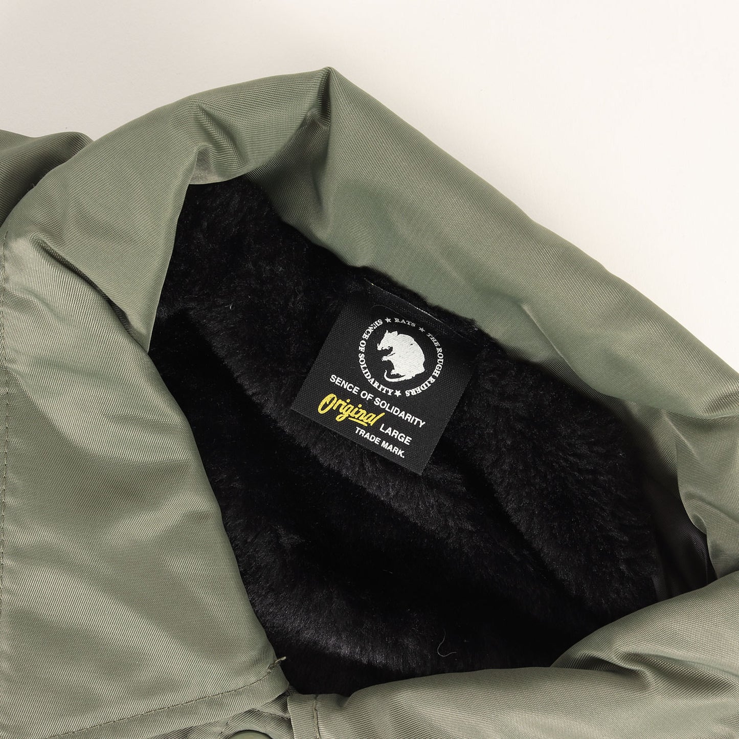 23SS ロゴ刺繍 裏ボア コーチジャケット(BOA COACH JKT SOLIDARITY)
