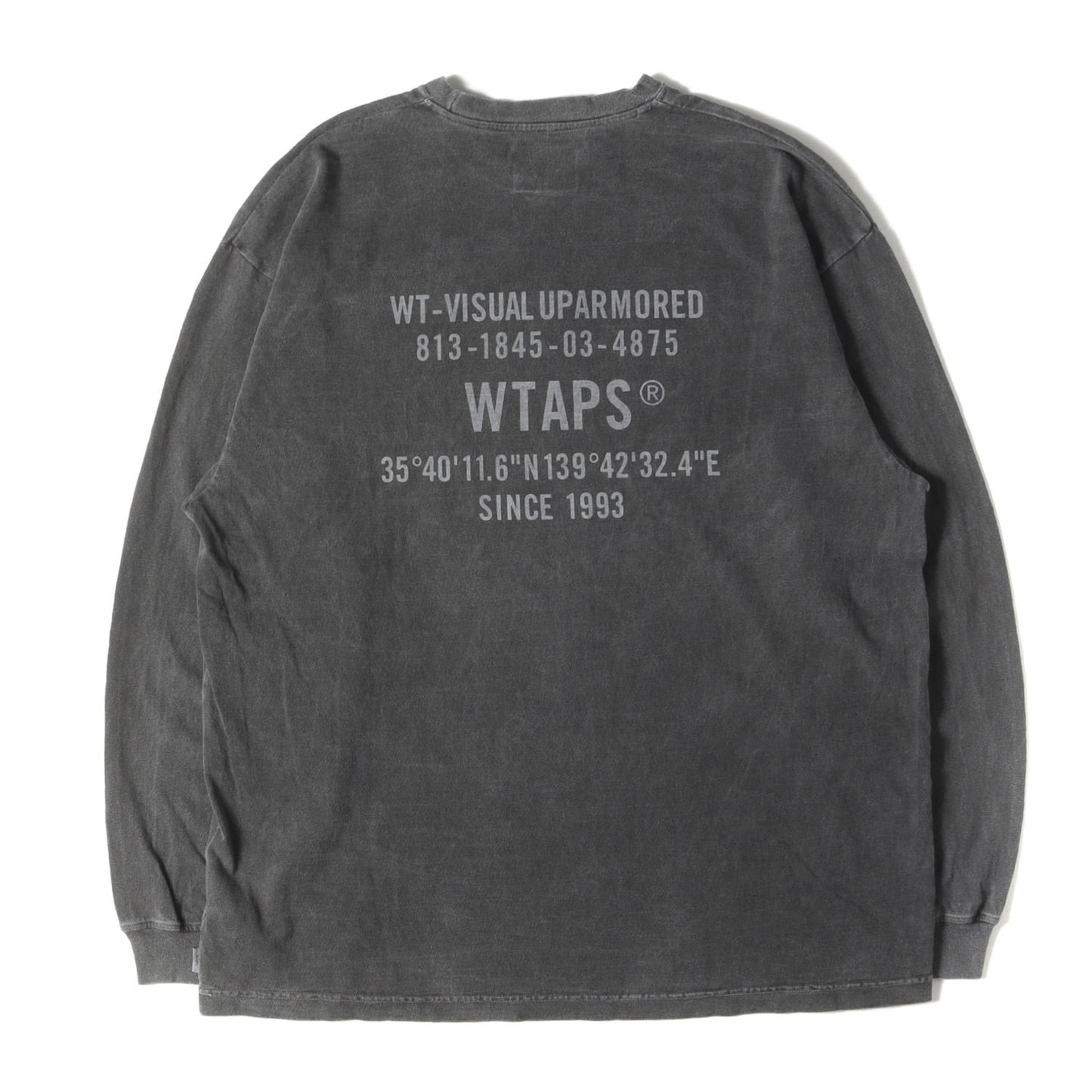 24AW バックロゴ 製品染め ロングスリーブ Tシャツ(SPEC / LS / COTTON)