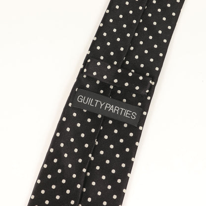 ドット柄 バニーガール シルク ネクタイ