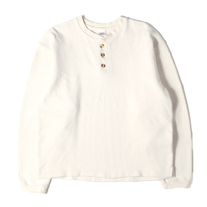 ヘンリーネック ヘビー ロングスリーブ Tシャツ(USA製)