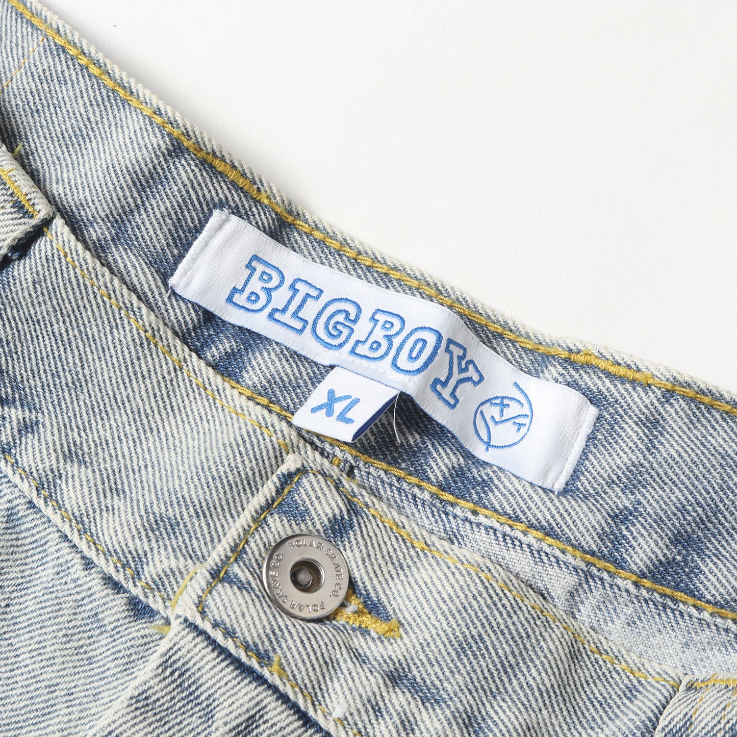 ビッグボーイ ブリーチ加工 バギー デニムパンツ(BIG BOY PANTS)