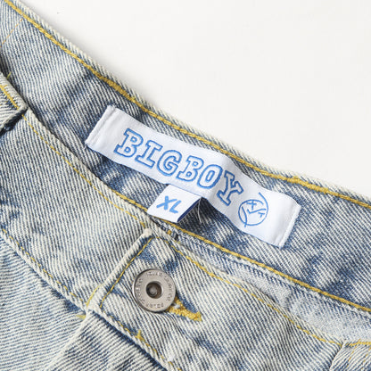 ビッグボーイ ブリーチ加工 バギー デニムパンツ(BIG BOY PANTS)