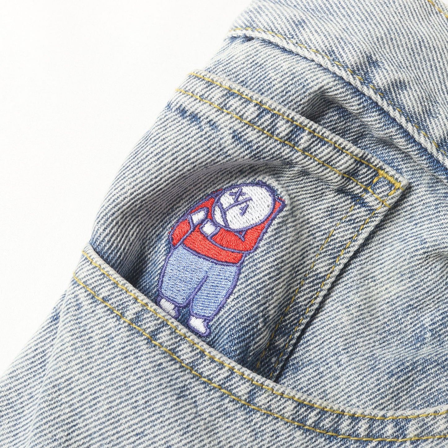 ビッグボーイ ブリーチ加工 バギー デニムパンツ(BIG BOY PANTS)
