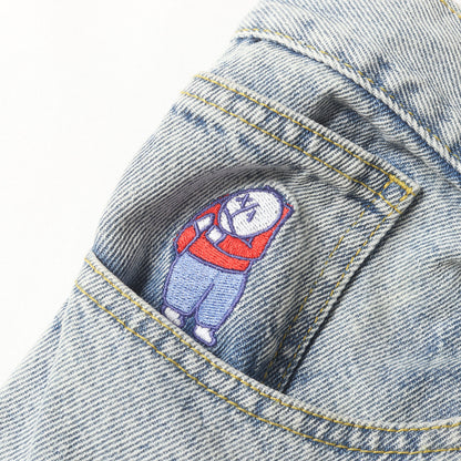 ビッグボーイ ブリーチ加工 バギー デニムパンツ(BIG BOY PANTS)