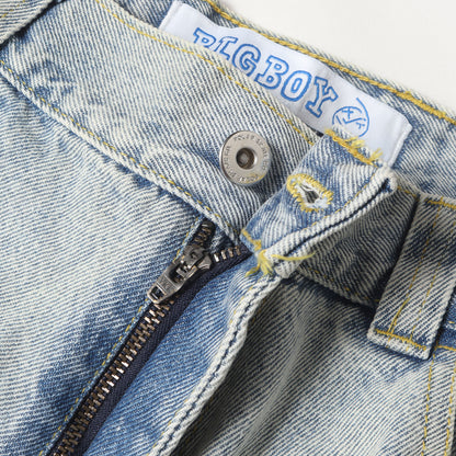ビッグボーイ ブリーチ加工 バギー デニムパンツ(BIG BOY PANTS)