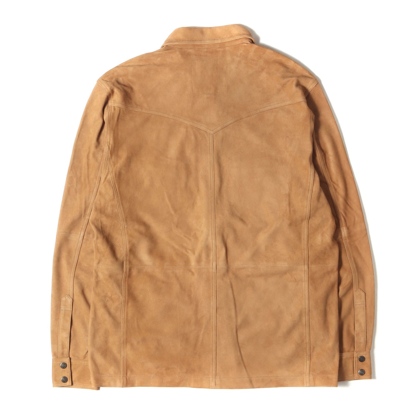 ゴートスウェード ウエスタン スナップボタン オーバーシャツ (Suede Overshirt)