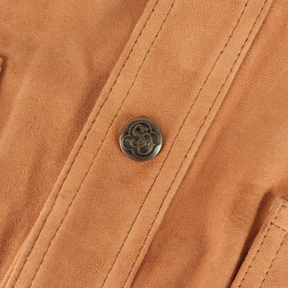 ゴートスウェード ウエスタン スナップボタン オーバーシャツ (Suede Overshirt)