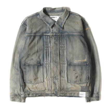 25SS	ヴィンテージリペア加工 1stタイプ サベージ デニムジャケット (SAVAGE DENIM TYPE-1 JACKET MOD)