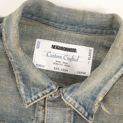 25SS	ヴィンテージリペア加工 1stタイプ サベージ デニムジャケット (SAVAGE DENIM TYPE-1 JACKET MOD)