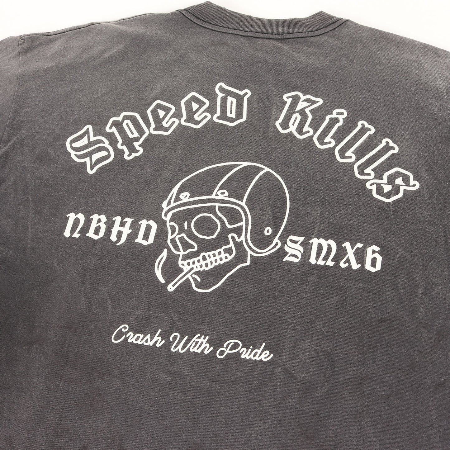 25SS ×NEIGHBORHOOD ヴィンテージ加工 バックスカル ロングスリーブ Tシャツ(STHD . LS TEE SPEED KILLS)