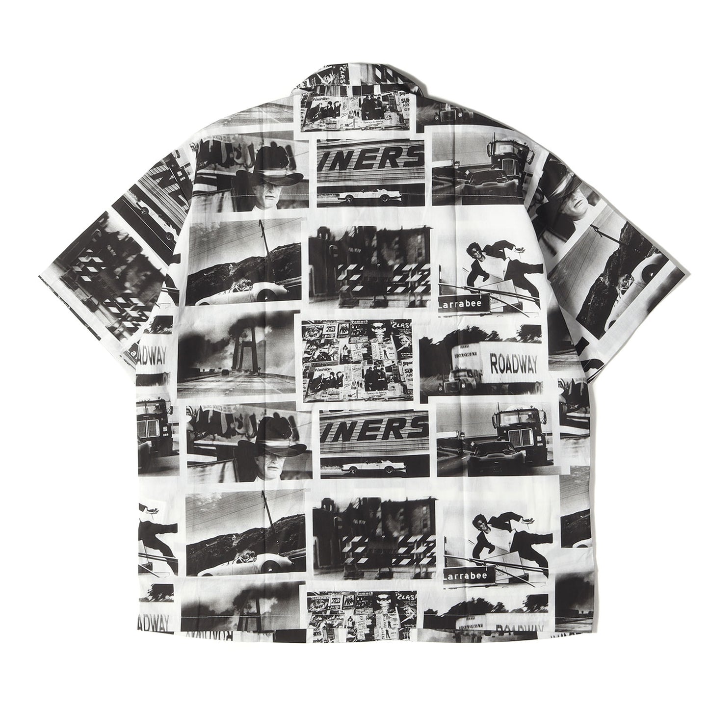 22SS ×長濱治 フォト柄 コットン オープンカラー 半袖シャツ(ON / C-SHIRT)