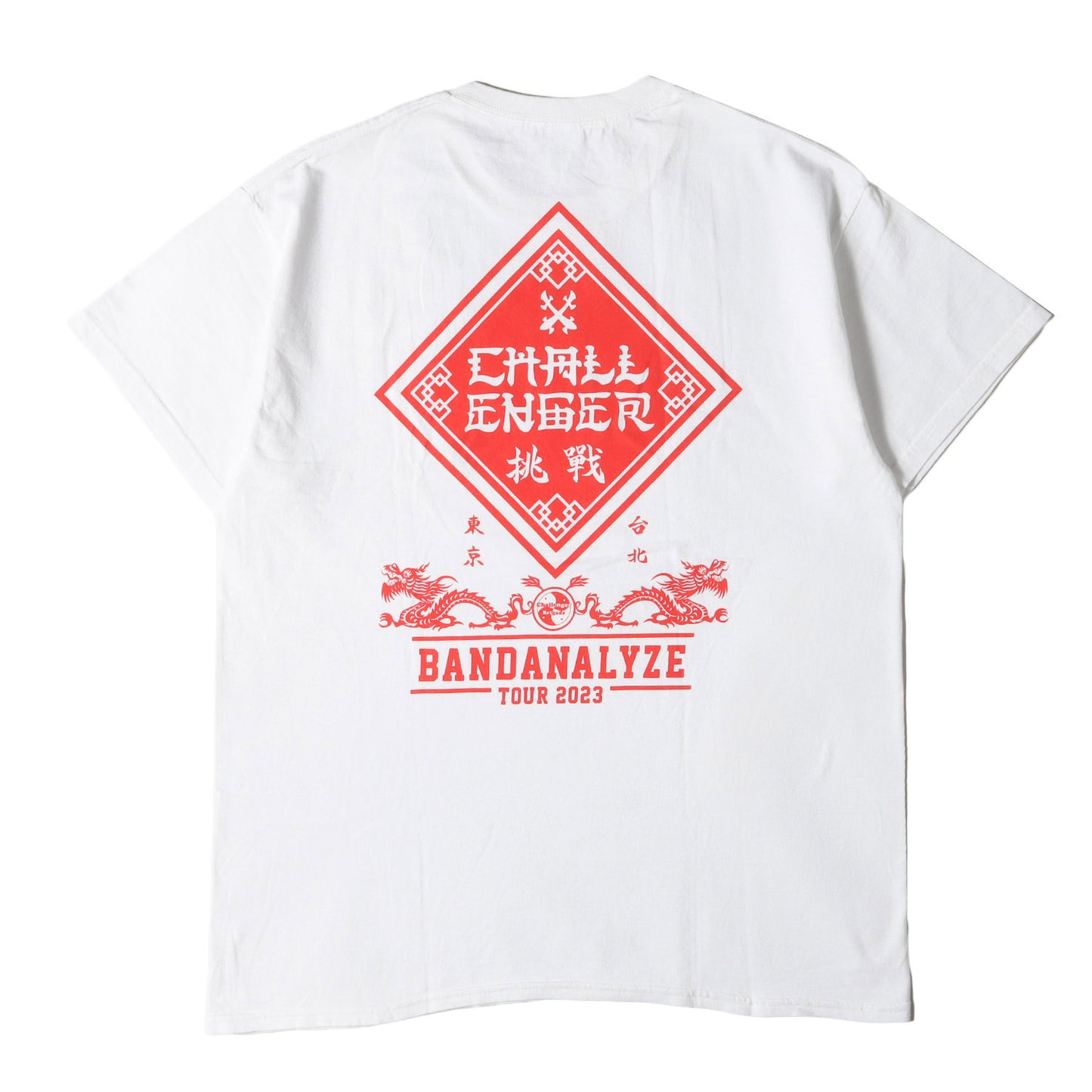 23SS BANDANALYZE TOUR 2023 開催記念 漢字ロゴ Tシャツ(BD 2023 TOUR TEE)