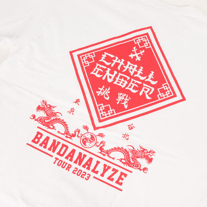 23SS BANDANALYZE TOUR 2023 開催記念 漢字ロゴ Tシャツ(BD 2023 TOUR TEE)