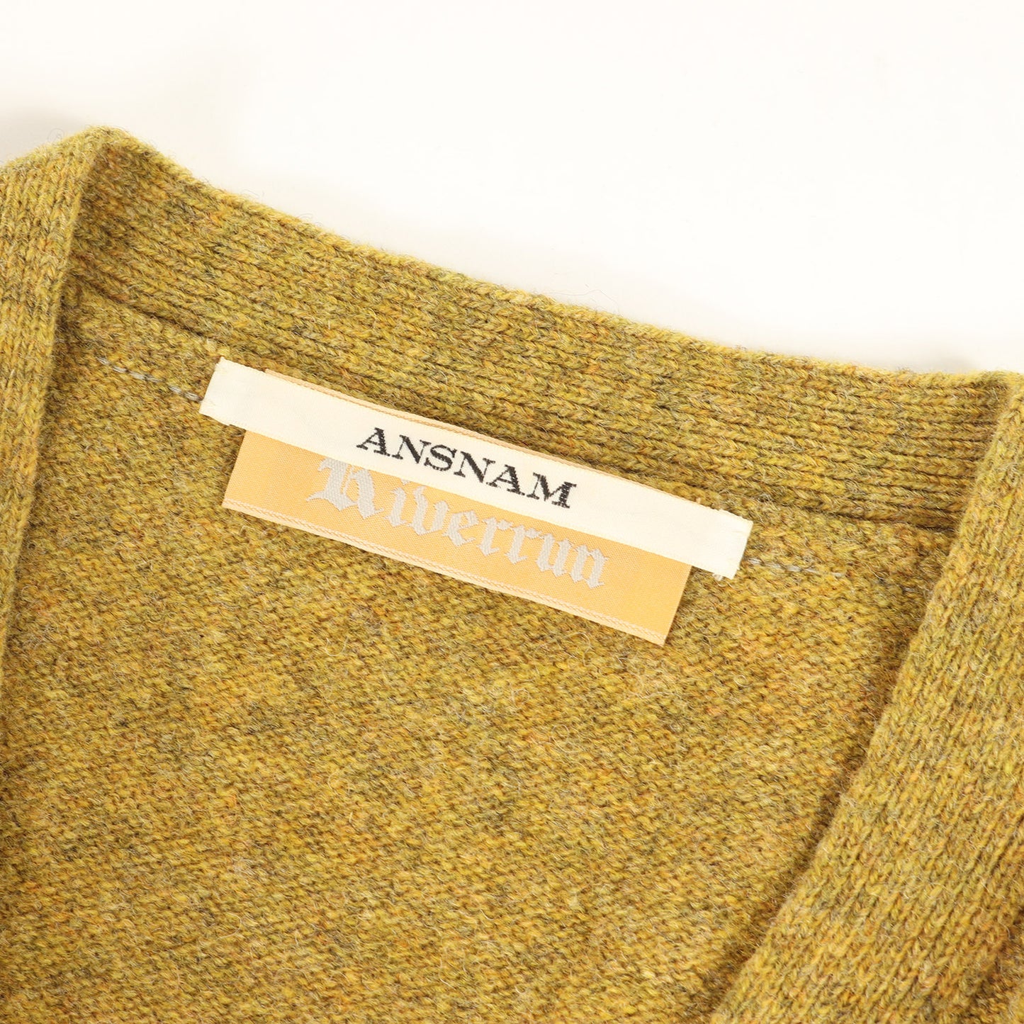 Riverrun エルボーパッチ付き ウールニット カーディガン