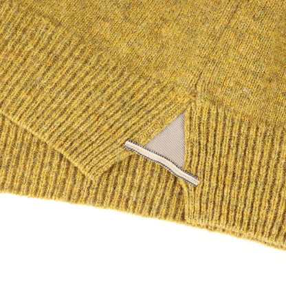 Riverrun エルボーパッチ付き ウールニット カーディガン