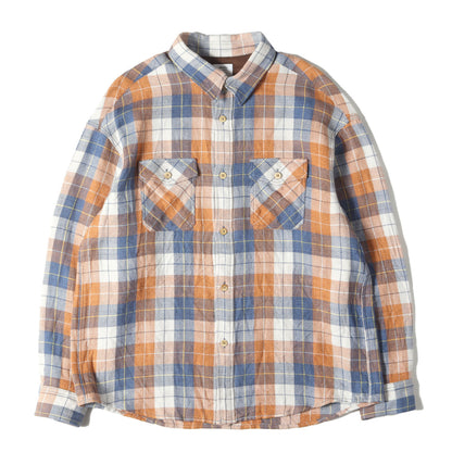 24AW ウール/リネン ヘビー チェック シャツ(LUMBER CHECK L/S)